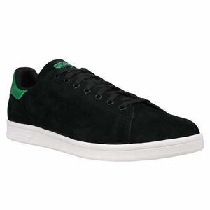 NEW adidas Stan Smith Adv Black Suede Green Trim Mens 7, Womens 8.5 US 40 EUR
